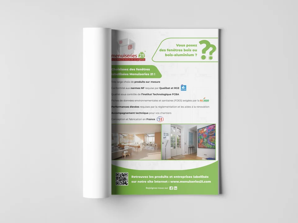 Page publicitaire – Fenêtre bois 21