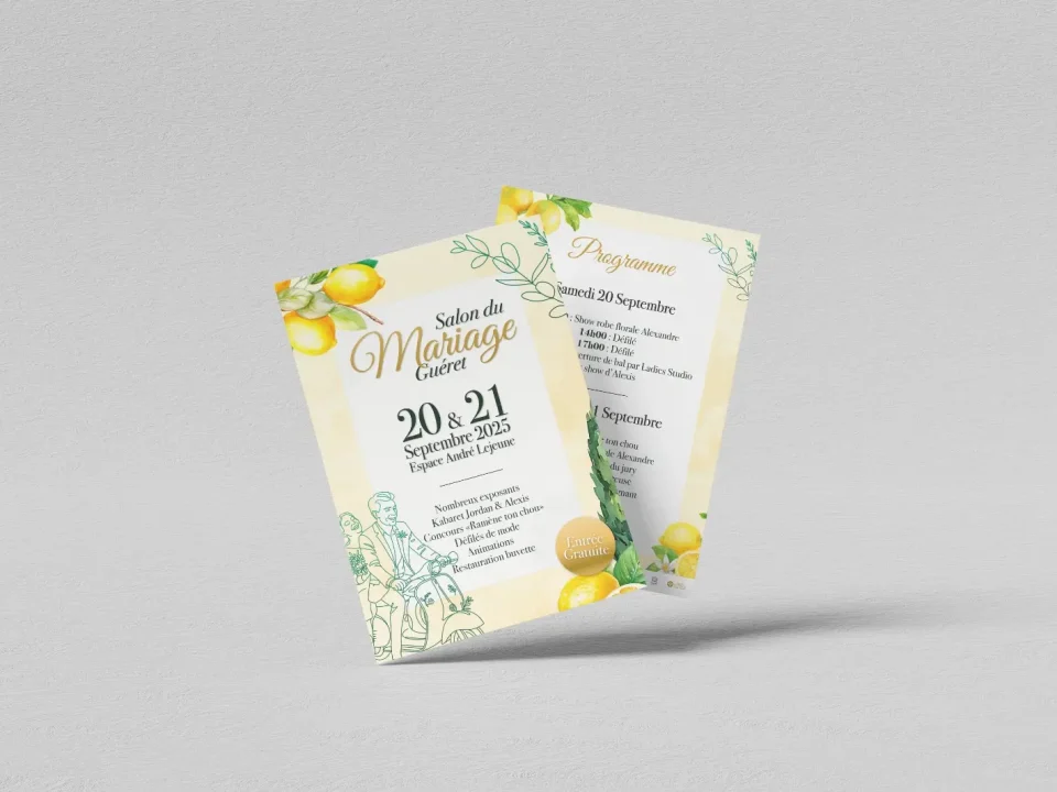 Flyers Salon du mariage Guéret 2025