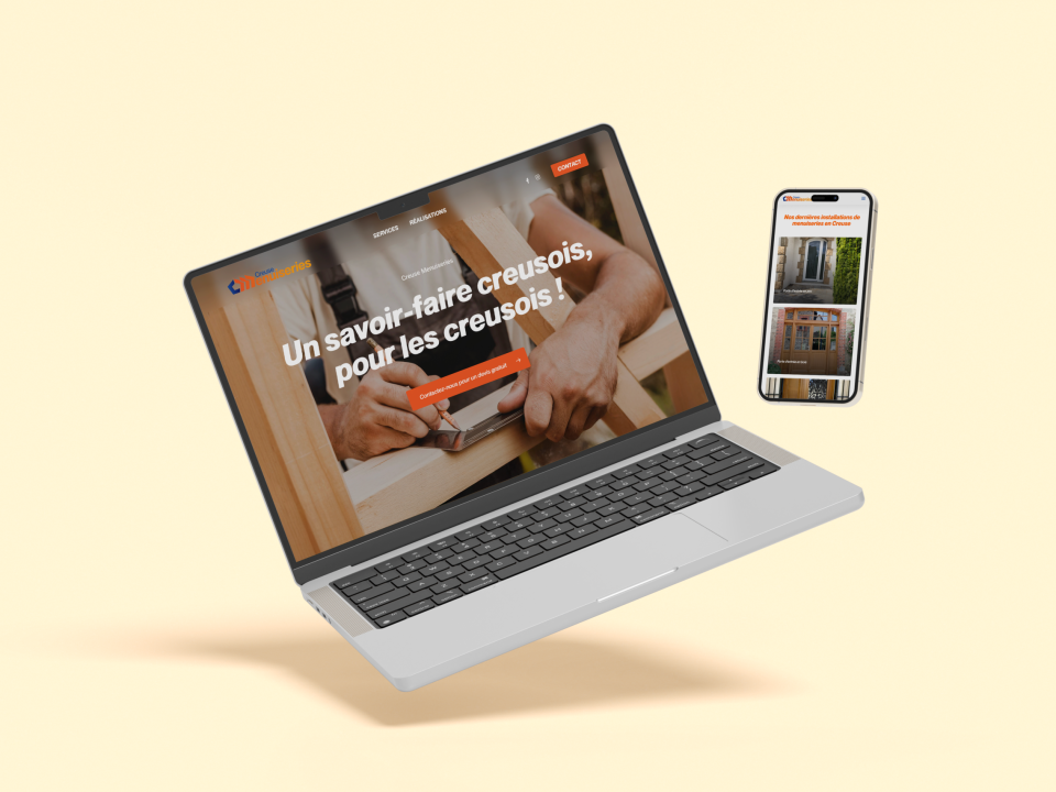 Site internet – Creuse Menuiseries