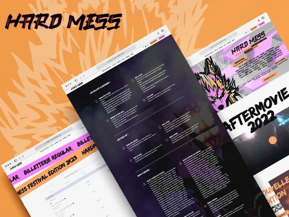 Site internet – Hard Mess Festival