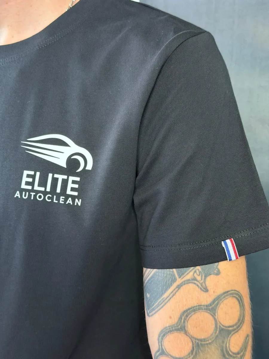 T-shirt Elite Autoclean, marqué à l’atelier Syou de Guéret