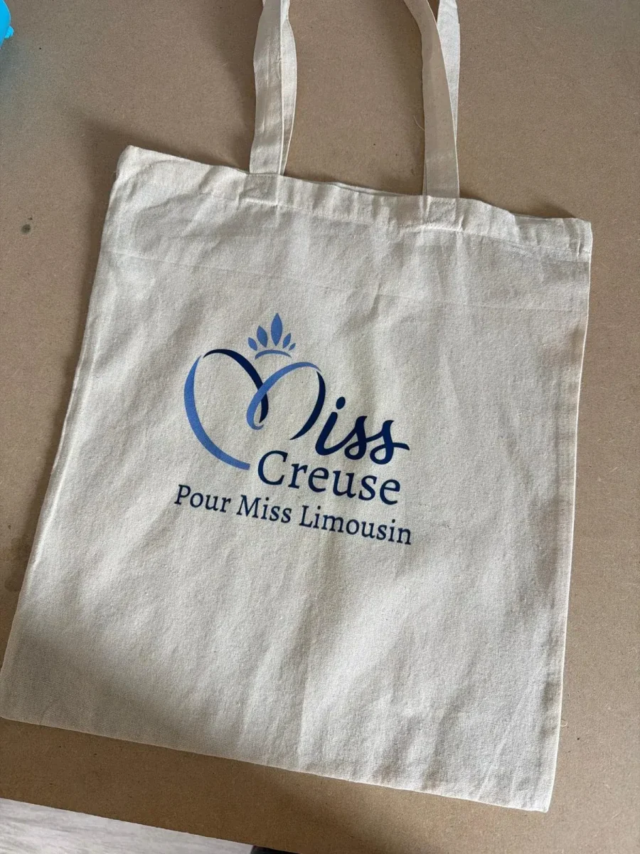 Tote bag Miss Creuse, marqué à l’atelier Syou de Guéret