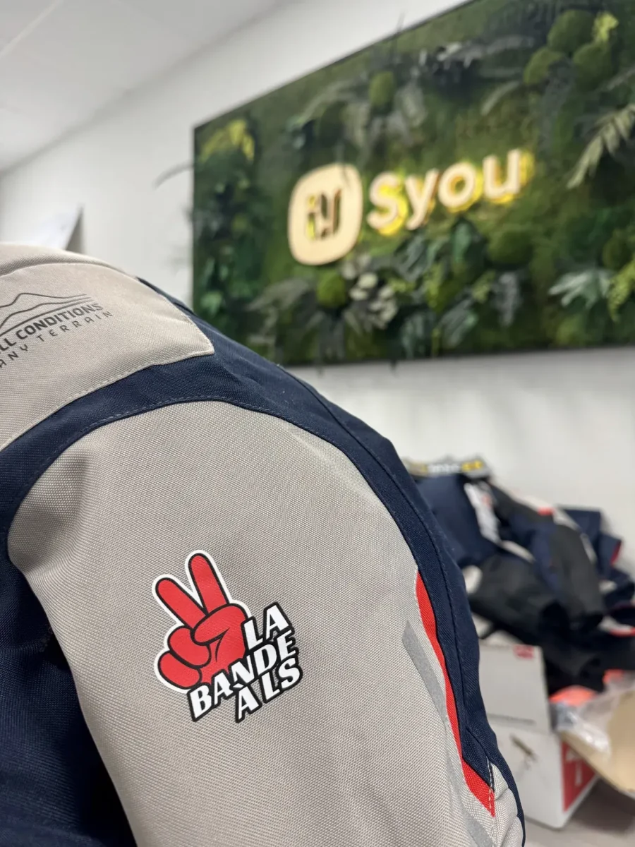 Veste de travail La Bande à Als, marqué à l’atelier Syou de Guéret