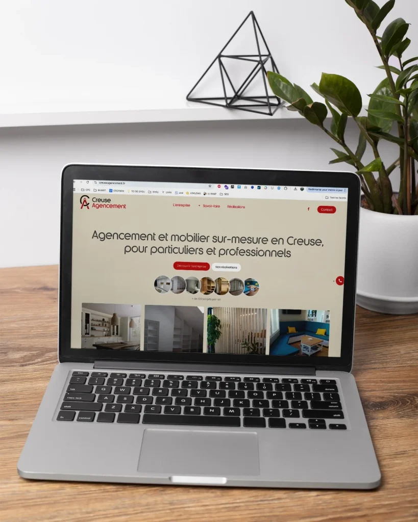 Site internet de Creuse Agencement